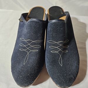 Sven Midnight Blue Suede Slip-Ons